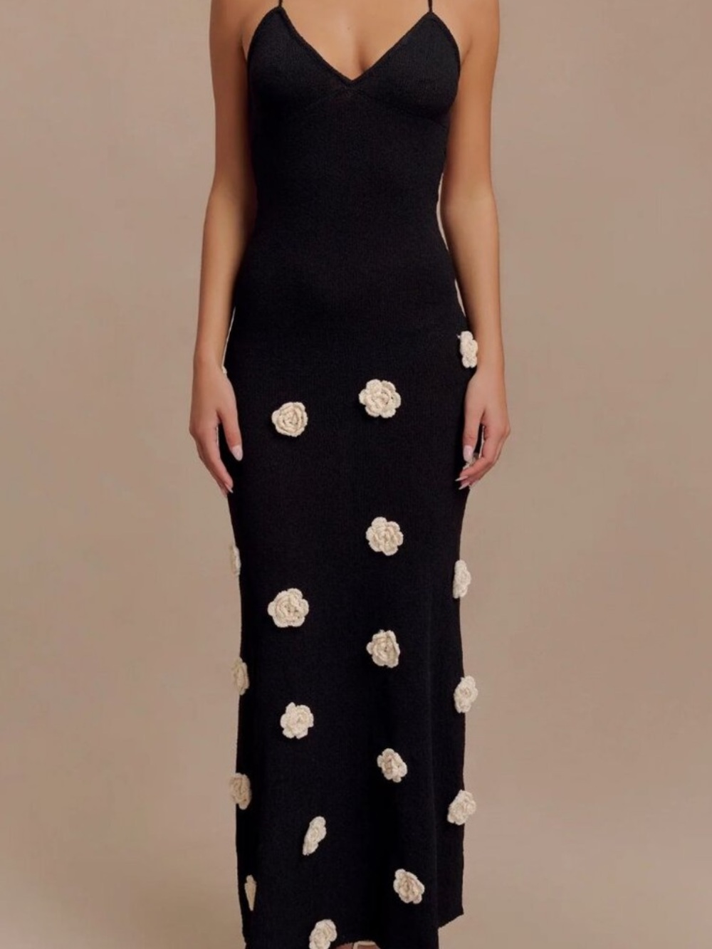 Meshki Suki Knit Maxi Dress with Flowers | NWTs | Medium